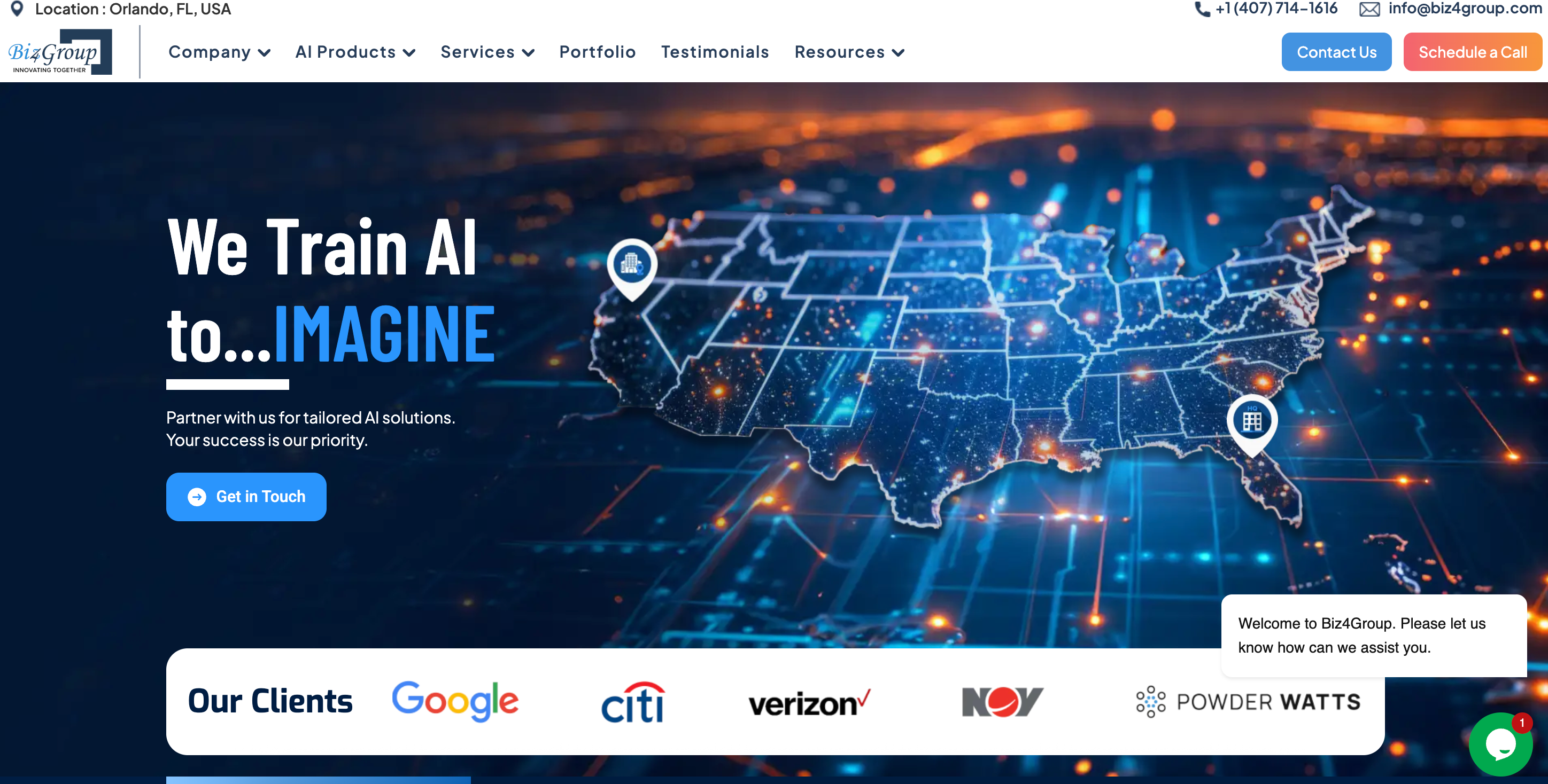 Biz4group homepage image