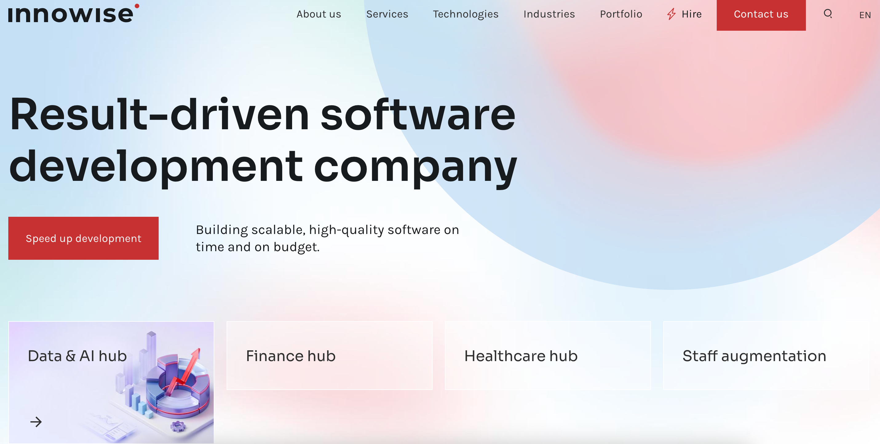 innowise homepage image